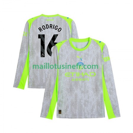 Maillot de Foot Manchester City Rodrigo Hernandez 16 Troisième 2025-26 Manches Longues